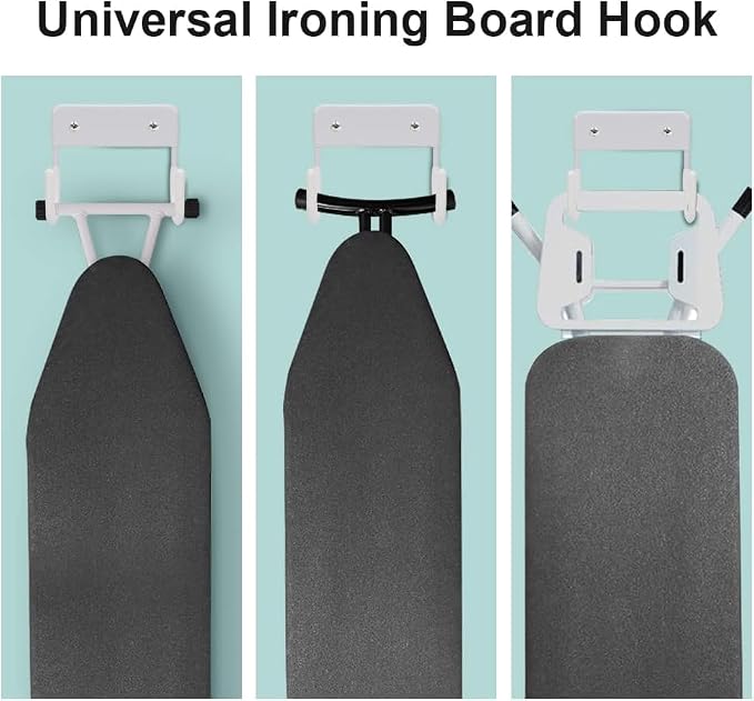 Ironing Board Holder Wall Mount, Iron Board Hook Wall Mount - Image 4