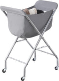 ELYKEN Laundry Cart with Wheels, 32”H Easy Rolling Laundry Hamper with by ELYKEN