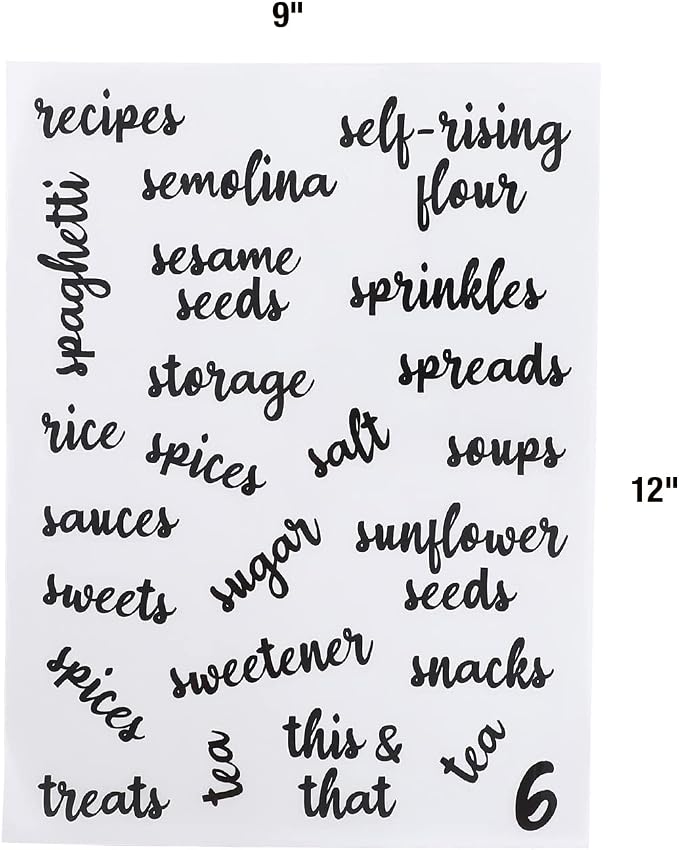 Kitchen Pantry Labels for Food Storage Containers - Image 4