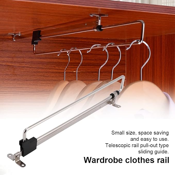 Adjustable Retractable Closet Valet Rod - Image 7