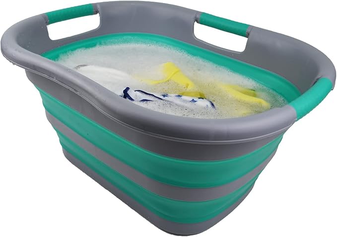 SAMMART 30L Collapsible Plastic Laundry Basket - Image 6
