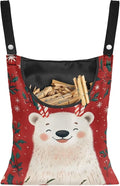 Bear Clothespin Bag with Hanging Hook Summer Laundry Clothes Pin Holder by Bivxisrvo