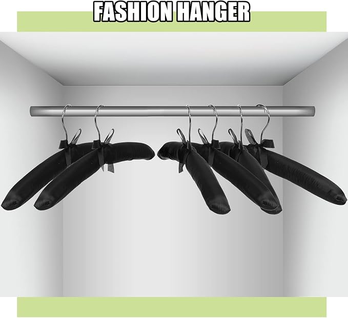 Jetec 12 Pieces Satin Padded Hangers - Image 5