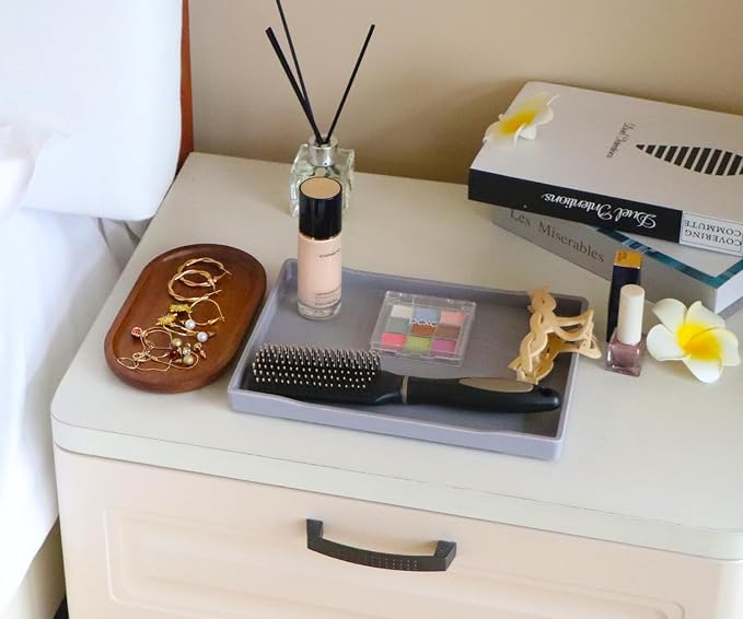 Gray Small Serving Tray, Countertop Organizer - Image 3