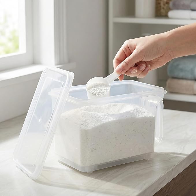 Laundry Detergent Powder Container: Powder Detergent Dispenser Dryer Sheet - Image 5