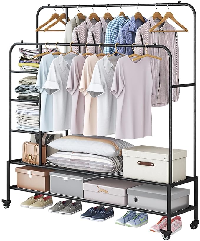 SUOERNUO Garment Rack for Hanging Clothes Rack Heavy Duty Portable by SUOERNUO