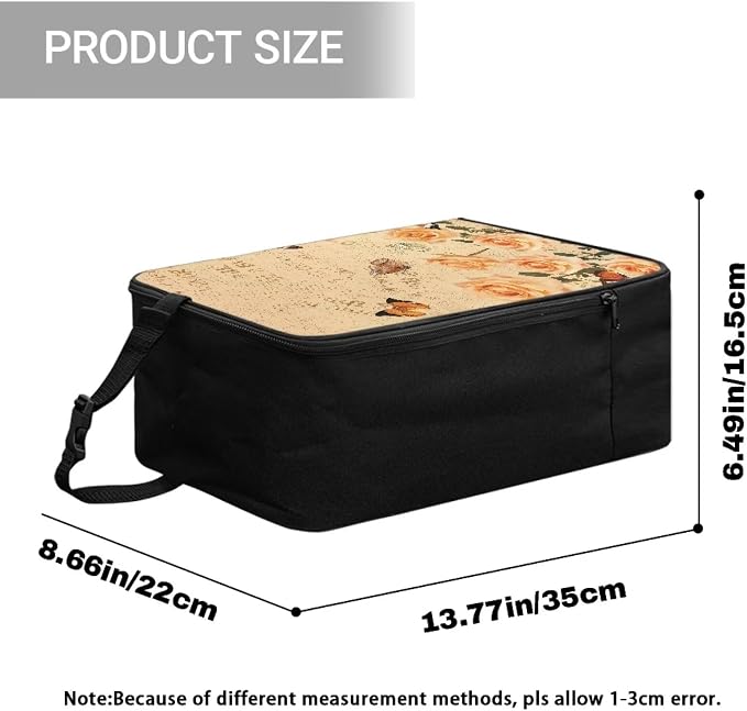 Steamer Storage Bag Rose Butterfly Travel Pouch - Image 7
