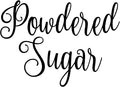 Powdered Sugar 5.5w x 4h Label | Kitchen Pantry Organization | Die Cut Vinyl by MinglewoodTrading