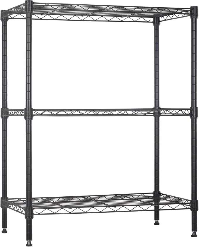 Meet perfect 3-Tier Metal Shelving Unit, 30.2" H x 13.2" W x 23" D Adjustable by Meet+perfect