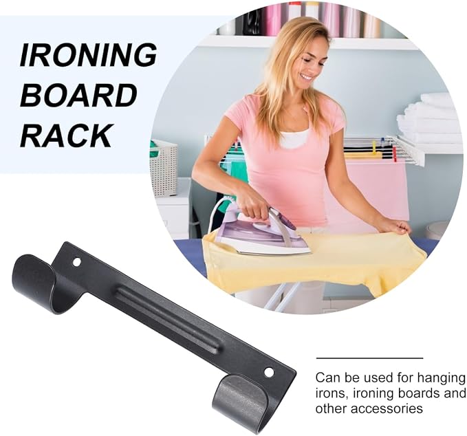 Angoily Ironing Hanger Ironing Board Hanger Ironing Board Holder Hook Bracket - Image 2