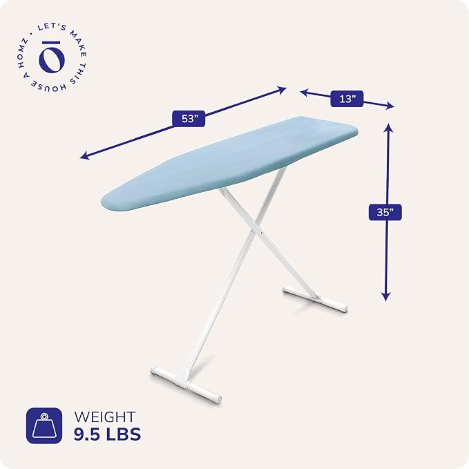 HOMZ Ironing Board, Folding Compact Table - Image 4