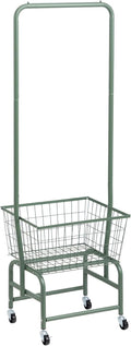 ALIMORDEN Laundry Cart with Clothes Rack, Rolling Laundry Butler with Wire by ALIMORDEN