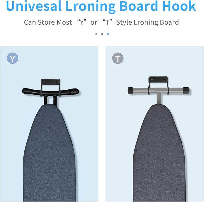 BiJun Ironing Board Hanger Wall Mount, Ironing Board Hanger - Image 3