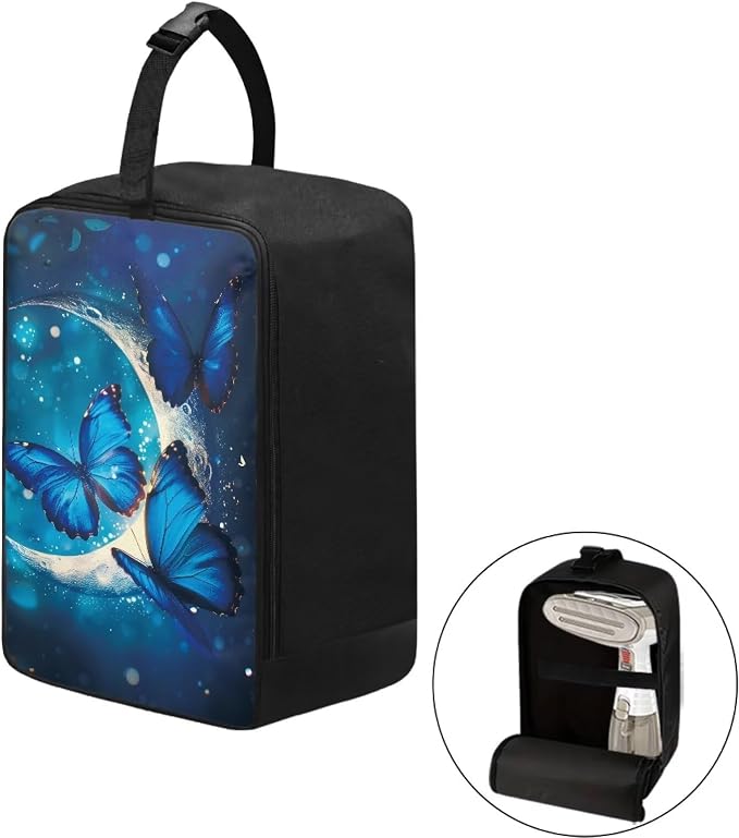 Portable Travel Iron Storage Bag Moon Butterfly Heavy Fabric Bag - Image 2