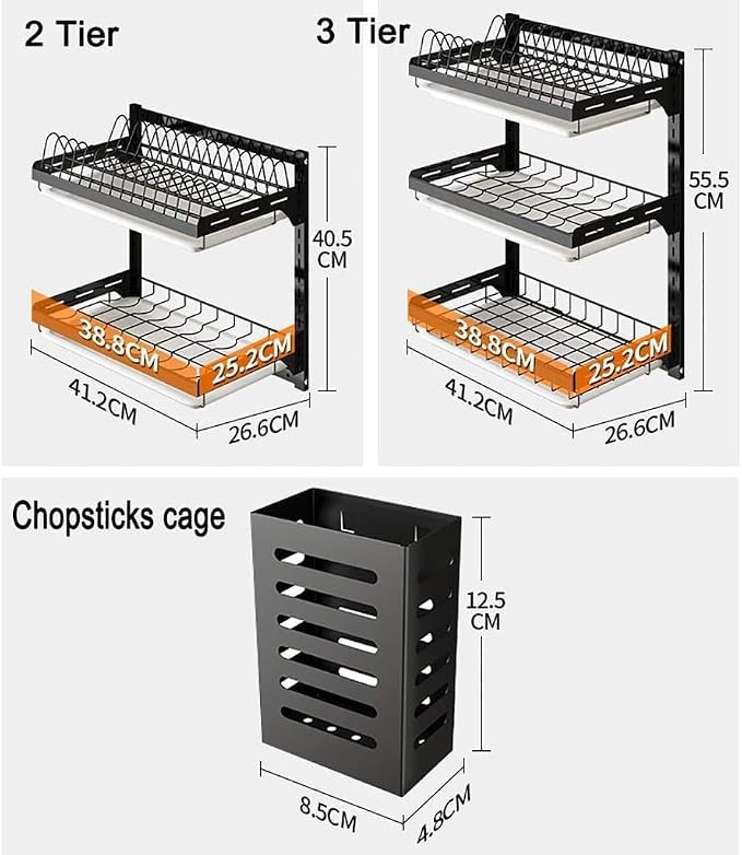 Dish Rack, 3 Tier - Image 2