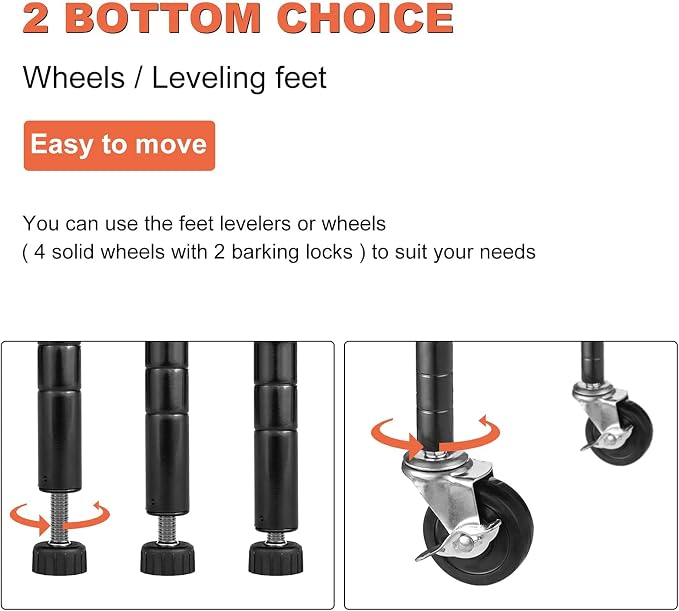 Meet perfect 6-Tier Wire Shelving Unit - Image 3