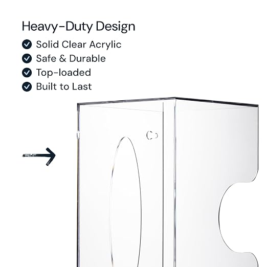 Double Tissue Box Holder & Glove Dispenser - Image 6