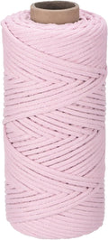 Rebower Macrame Cord 4mm x 109 Yard, Natural Cotton Macrame Rope Twisted by Rebower
