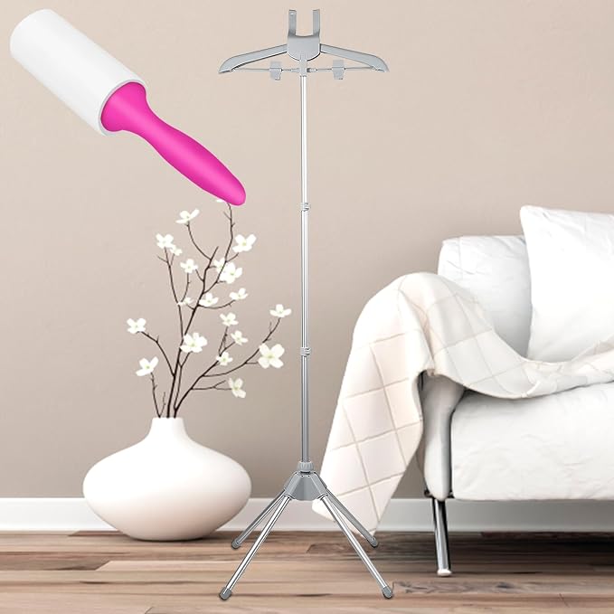 Steamer Stand Telescopic Garment Steamer Rack Height Adjustable Clothes Steamer - Image 2