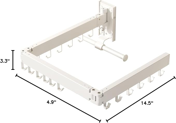 Wall Mounted Clothes Hanger, Clothes Drying Rack, Laundry Drying Rack, Clothes - Image 8