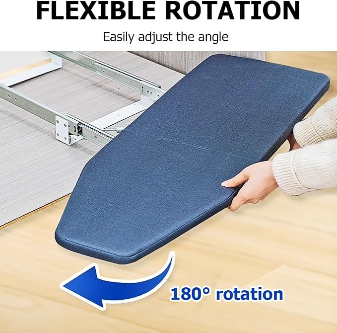 Foldable Rotated Ironing Board, Closet Ironing Station in Cabinet, Drawer - Image 4