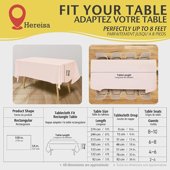 Blush Pink Disposable Plastic Table Cloth - Image 2