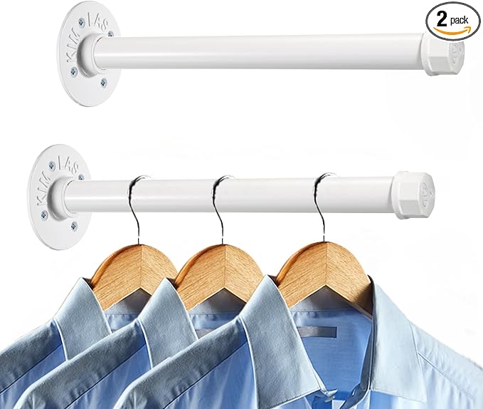 Sumnacon 2 Pcs 12 Inch Industrial Pipe Clothes Bar by Sumnacon