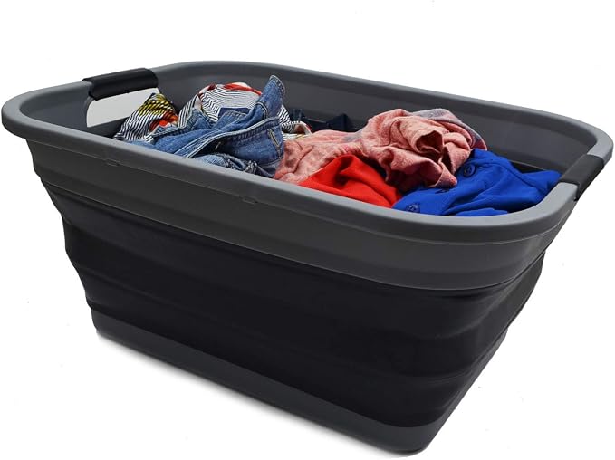 SAMMART 41L Collapsible Plastic Laundry Basket - Image 8
