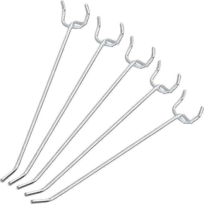 Neiko 53102A 6” Pegboard Hook Organizer Kit, 50 Pack, Hanging Hooks Set by NeikoTools