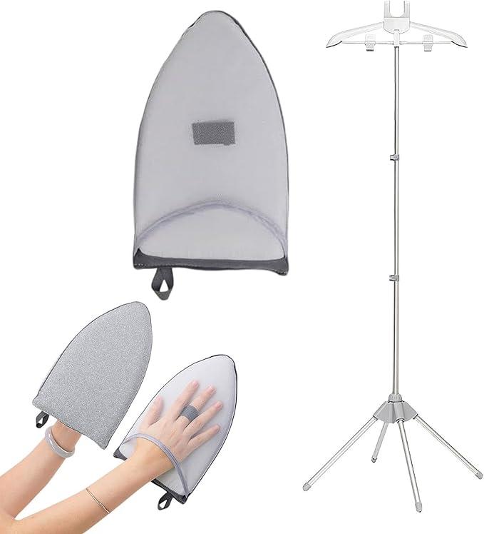 Steamer Stand, Clothes Hanger for Steaming Clothes Telescopic Folding Clothes - Image 3