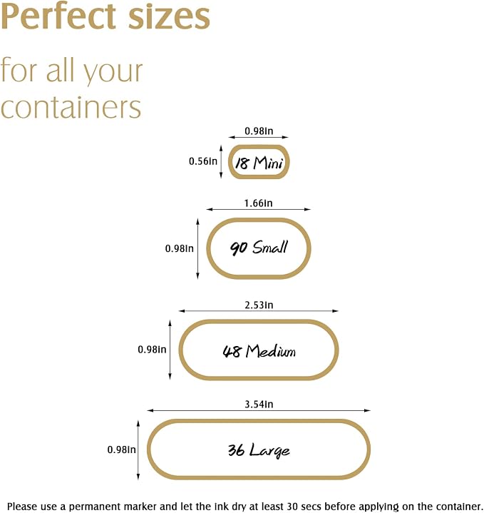 Nardo Visgo 192pcs Labels for Jars - Image 3