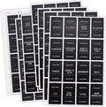 360Pcs Rectangle Spice Labels Stickers Black Spice Bottle Stickers Preprinted by SOFPLATE