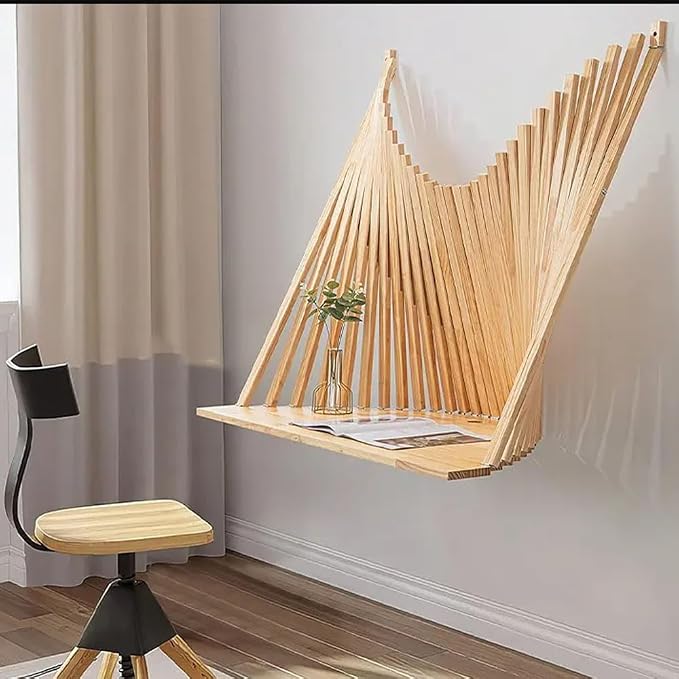 Wall Mounted Drop-Leaf Table by Unknown