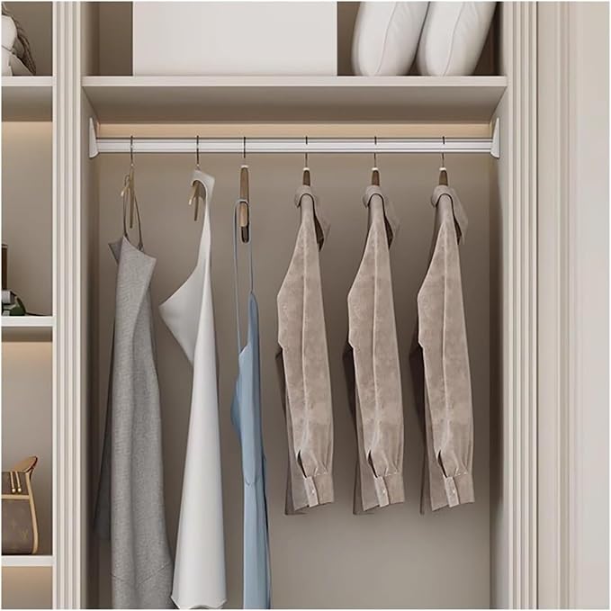 Closet Rod, Clothing Rack, Metal Closet Bar by Unknown