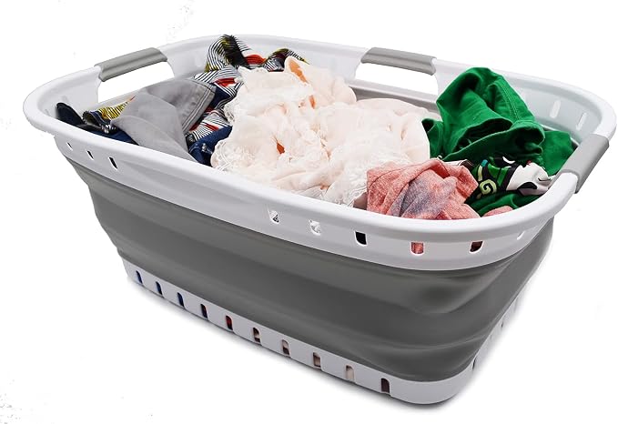 SAMMART 44L Collapsible Plastic Laundry Basket - Image 7