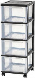 4-Drawer Narrow Storage Cart by Unknown