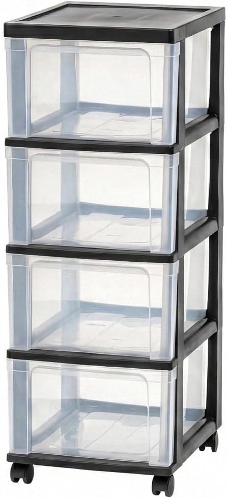 4-Drawer Narrow Storage Cart by Unknown