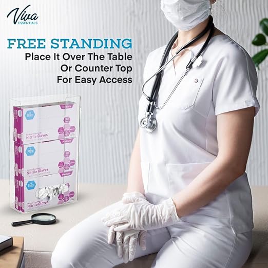 AdirMed VivaEssentials Triple Glove Box Holder, Wall Mount or Free Standing - Image 6