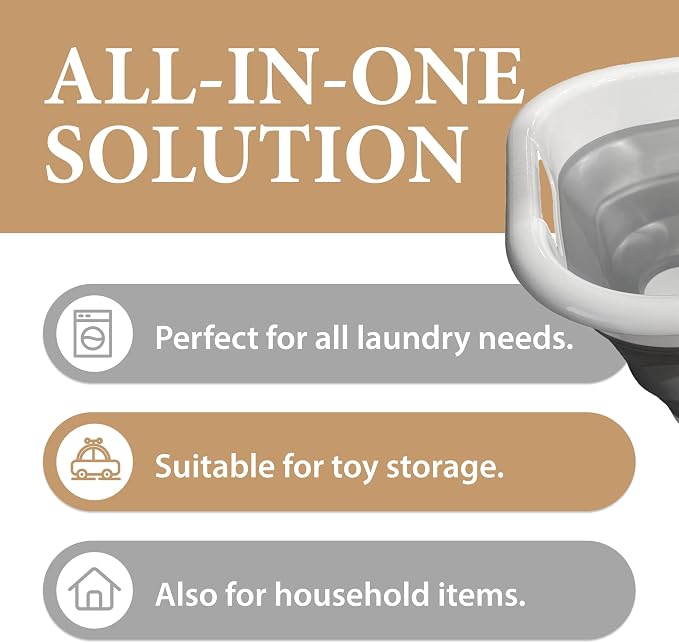 Collapsible Laundry Basket – Space-Saving, Lightweight & Durable Hamper - Image 5