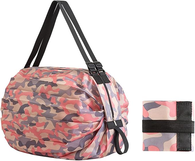 Portable Foldable Shopping Bag Large Capacity Multipurpose Storage Bag Sports by Mozzyyee