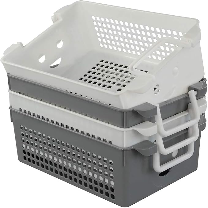 Stackable Plastic Storage Baskets/Bins Organizer - Image 6