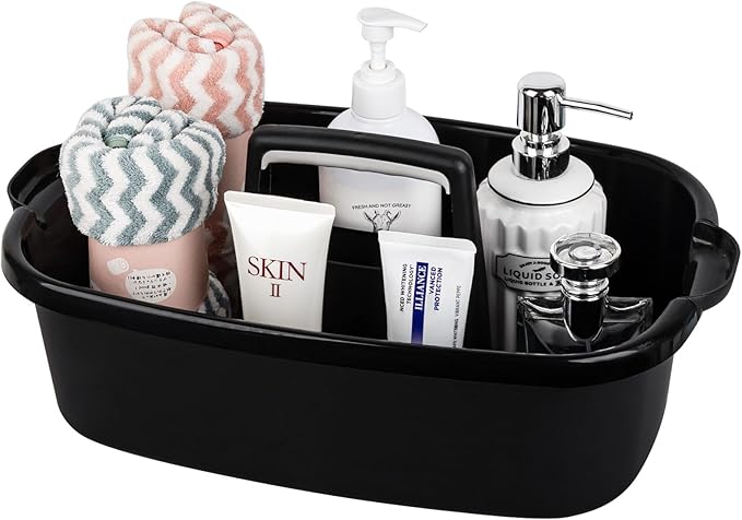 Large Cleaning Supplies Caddy Portable Shower Basket Supply Organizer by JiatuA
