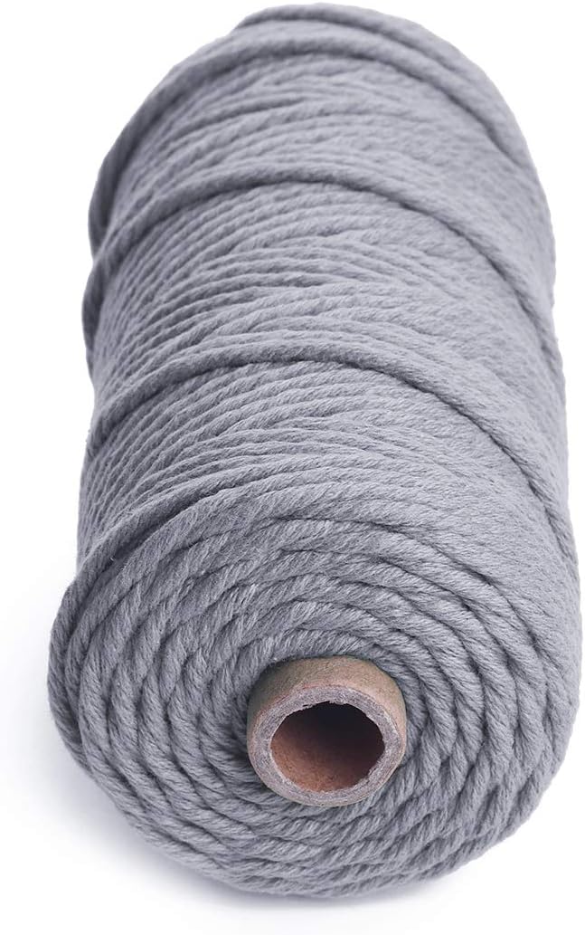 HAPYLY Macrame Cord Natual Macrame Cotton Cord DIY Craft Cord Spool Twine - Image 2