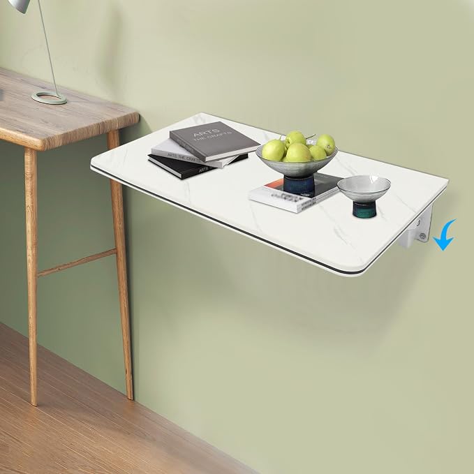 23.62in×15.75in Wall Mounted Folding Table, Wall Mount Fold Down Table - Image 4