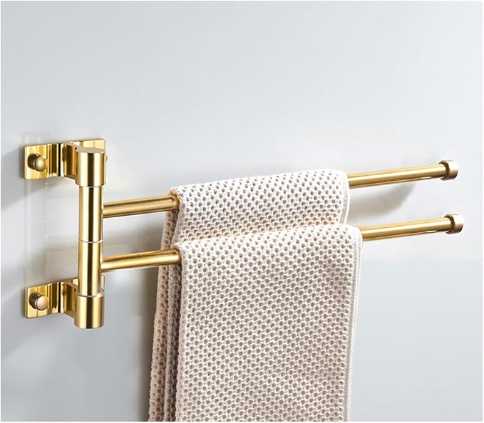 Modern Gold Swivel Towel Rack Bar Rails by Unknown