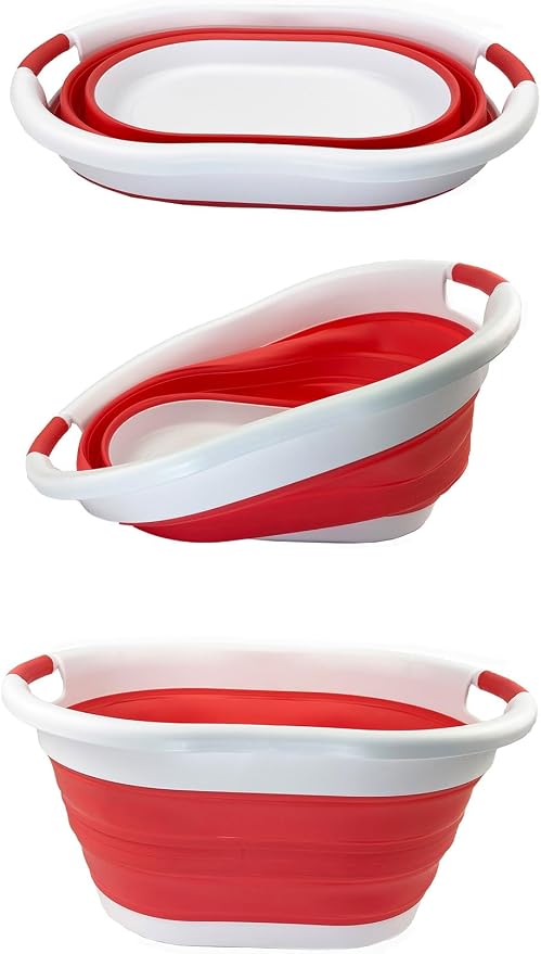 SAMMART 36L Collapsible Plastic Laundry Basket - Image 7