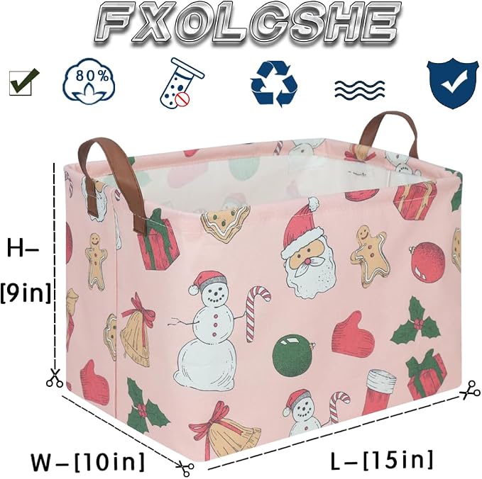 Rectangular Christmas tree Basket, Nursery Hamper, Waterproof and foldable - Image 7