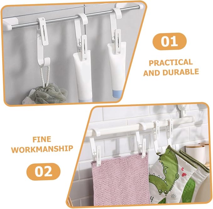 BESPORTBLE 6pcs Multi-Functional Curtain Hanger Clips - Image 5
