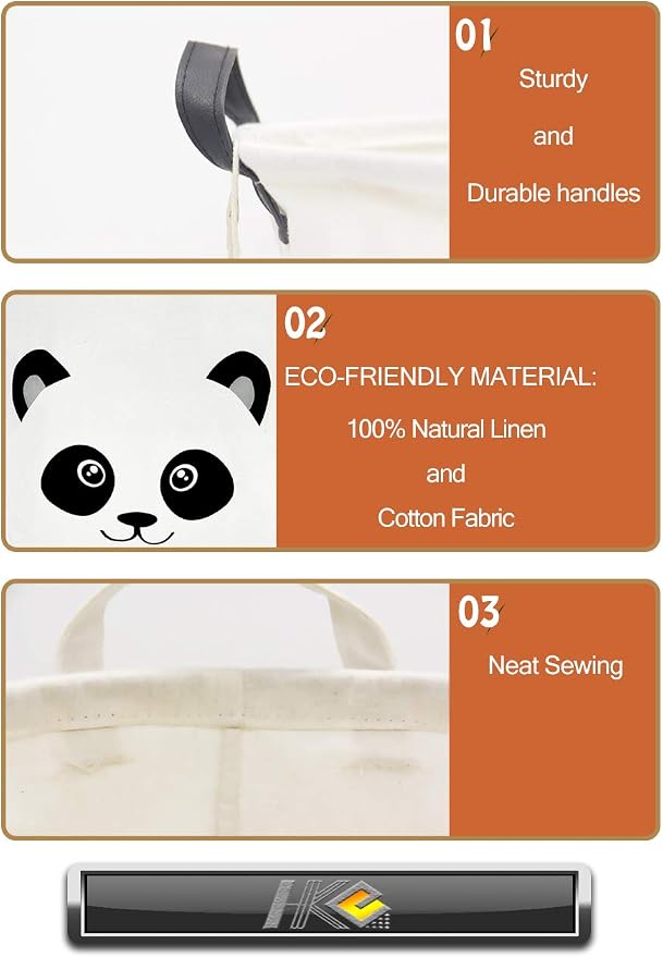 Baby Laundry Hamper, Kids Laundry Baskets, Waterproof Toy Storage Bin, Dirty - Image 5