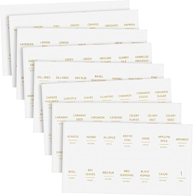 Talented Kitchen Spice Labels for Jars - Image 6